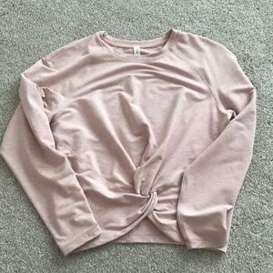 Lululemon Tuck & Gather Pullover 🍋 Blush M EUC 🌸
